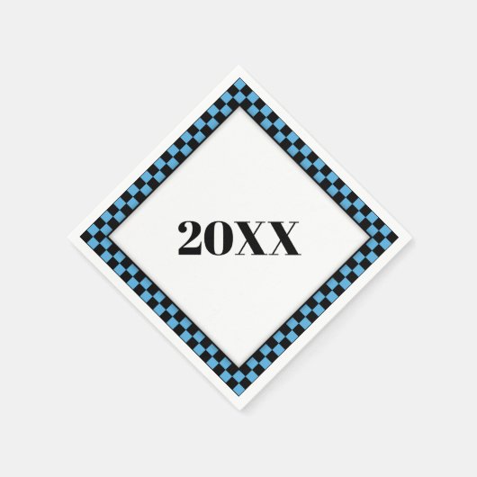 Feest op! Blauw2 Servet (Hoek)