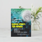 Feest op de dansvloer en onder de spiegelbol kaart (Staand voorkant)