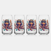 Feest op de golven blikvorm glas (Voorkant)