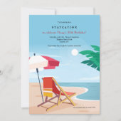 Feest op het strand kaart (Voorkant)