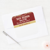 Feest! Op maat gemaakte 50e hereningsnaam sticker (Envelop)