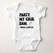 Feest op mijn Wieg 2 uur | Schattige Grappig Romper (Voorkant)