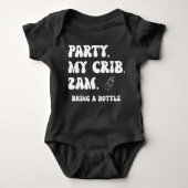 Feest op mijn Wieg 2 uur | Schattigee Funny Baby Romper (Voorkant)