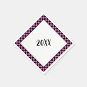 Feest op! Roze Servet (Hoek)