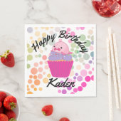 Feest op Verjaardag Blobfish Paper Bord Servet (Insitu)