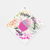 Feest op Verjaardag Blobfish Paper Bord Servet (Hoek)