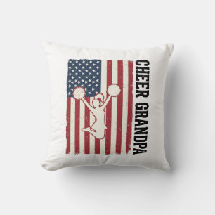 Feest opa Patriottisch vintage vlag shirt ontwerp_ Kussen
