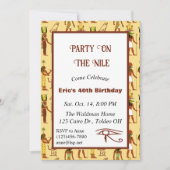 Feest over het Nijl Egyptische thema Kaart (Voorkant)