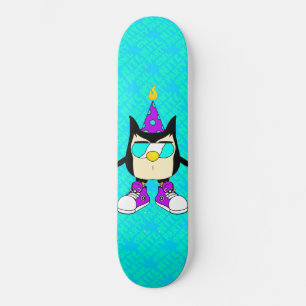 Feest OWL Nite™ Merk Teal Sky Skateboard