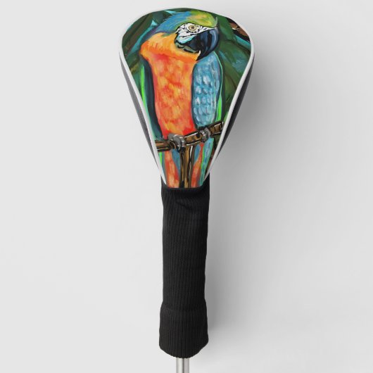 Feest Papegaaien   Golfheadcover (Voorkant)