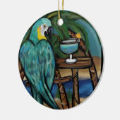 Feest Papegaaien Keramisch Ornament (Links)