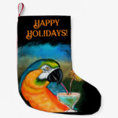 Feest Papegaaien Kleine Kerstsok (Voorkant)