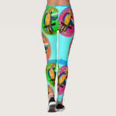 Feest Papegaaien Leggings (Achterkant)