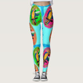 Feest Papegaaien Leggings (Voorkant)
