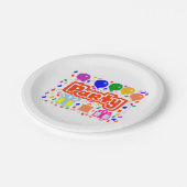 Feest Papieren Bordje (Gekanteld)