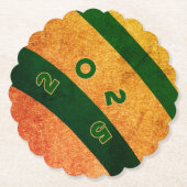 FEEST papieren onderzetter in SUNSET (Voorkant)