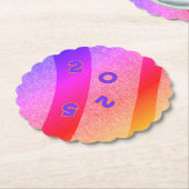 FEEST papieren onderzetter in SUNSET ON FIRE (Gekanteld)