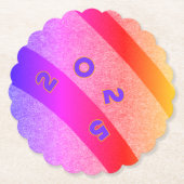 FEEST papieren onderzetter in SUNSET ON FIRE (Voorkant)