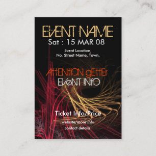 FEEST PARTY miniFLYER #003 Visitekaartje