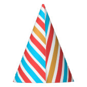 Feest Pet met strepen voor de vliegvakantie Feesthoedjes (Achterkant)