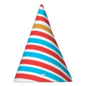 Feest Pet met strepen voor de vliegvakantie Feesthoedjes (Rechts)