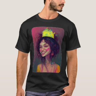 Feest Prinses Kroon Feestelijke Fun Hen Bruiloft T-shirt