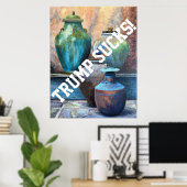 Feest Product Eigen Beeld Aangepast 2026 1 2 3 4 5 Poster (Thuiskantoor)
