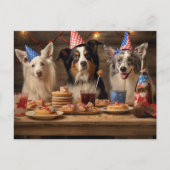Feest Pups Briefkaart (Voorkant)