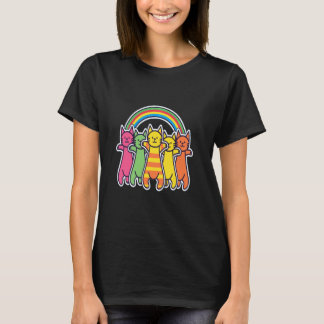 Feest Rainbow Cats EDM Festival Rave T-shirt