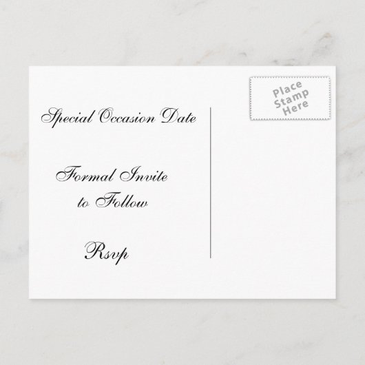 Feest Red Stiletto en Pink Hearts Aankondigingskaart (Achterkant)