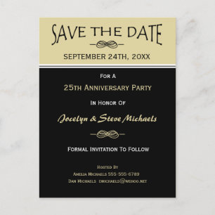 Feest, Reünie, Evenement Save the Date Briefkaart