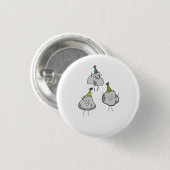 feest rockers, feest, pret thema ronde button 3,2 cm (Voorkant /achterkant)
