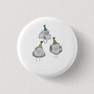 feest rockers, feest, pret thema ronde button 3,2 cm