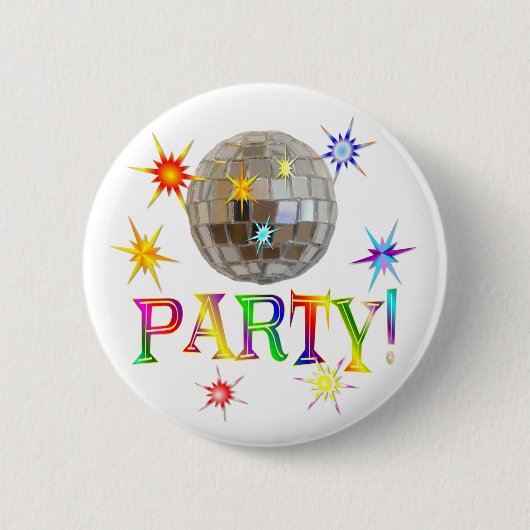 Feest. Ronde Button 5,7 Cm (Voorkant)