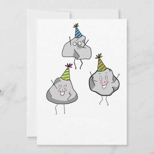 feest rotsers, feest, pret thema kaart (Voorkant)