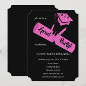 Feest! Roze Kaart (Voorkant / Achterkant)