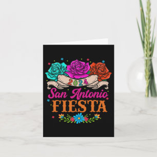 Feest San Antonio Texas Rozen Grappig Mexicaans Fe Kaart