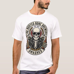 Feest Schedel Laten we kapot gaan Funny Vintage_1 T-shirt