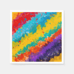 Feest Schilder Kleur Spatten Kleurrijke Spetters F Servet