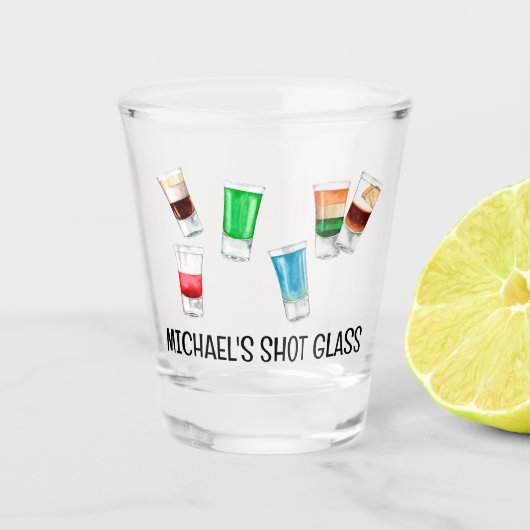 Feest Shot Drank Alcohol Feest Persoonlijk Cadeau Glas (Voorkant)