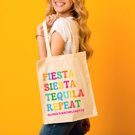 Feest Siesta Tequila Herhaal De Bachelorette Tote Bag