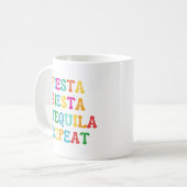 Feest Siesta Tequila Herhaal Koffiemok (Voorkant links)