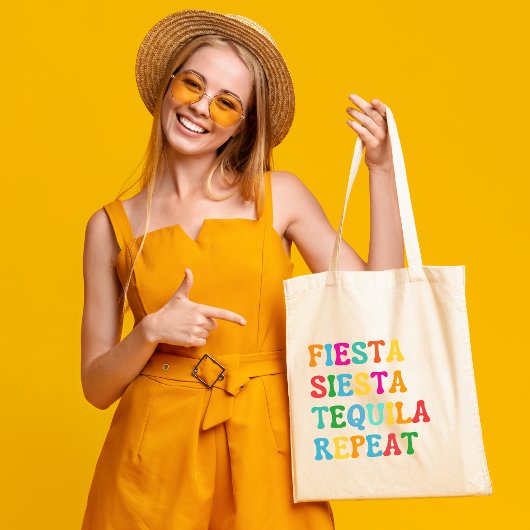 Feest Siesta Tequila Herhaal Tote Bag