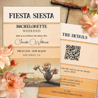 Feest Siesta Terra Cotta Meisjesweekend Kaart