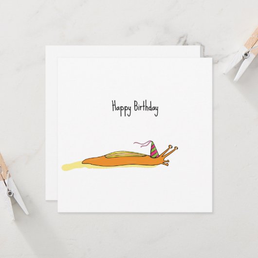 Feest Slak Kaart (Voorkant / Achterkant in situ)