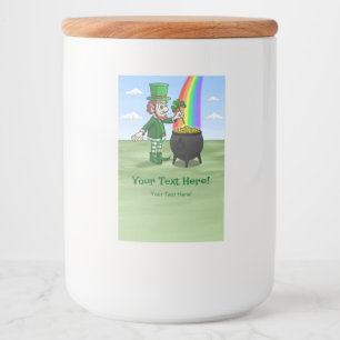Feest St. Patrick's Day Voedselcontainer Etiket