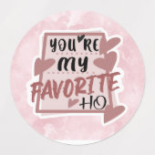 Feest stickers, Favoriete Ho collectie Labels (Design 1)