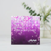 Feest Streamers voor Dansfeest Kaart (Staand voorkant)