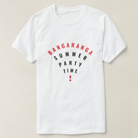 Feest T-shirt Bangaranga (Design voorkant)