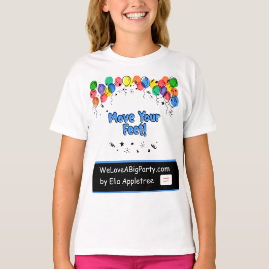 Feest T-shirt voor kinderen en alle leeftijden (Voorkant)